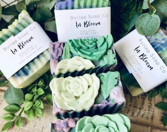 Burlap Soap Co - In Bloom Eucalyptus Handcrafted Artisan Soap