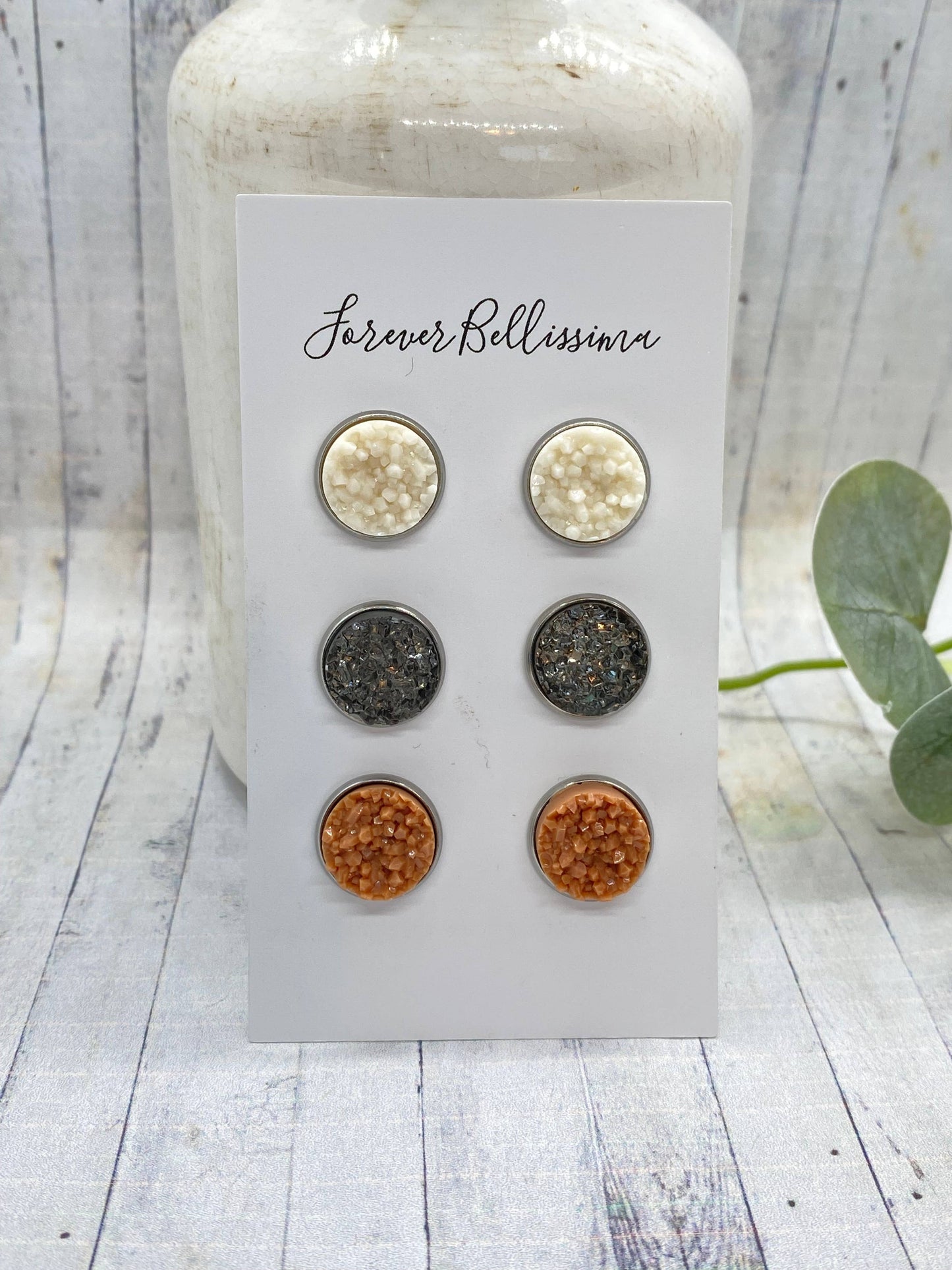 Forever Bellissima - Druzy Earrings | Desert Oasis | Stud Earrings