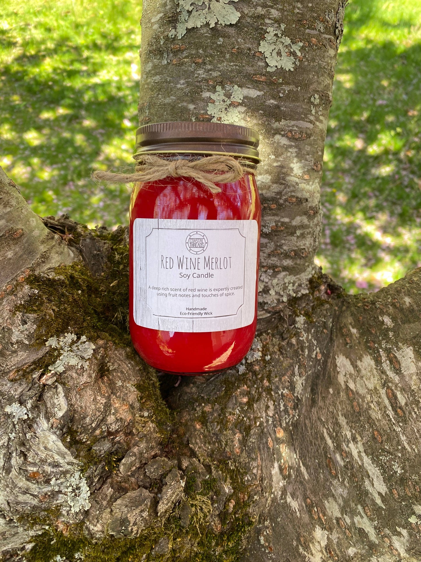 Coastal Threads - Red Wine Merlot Soy Candle