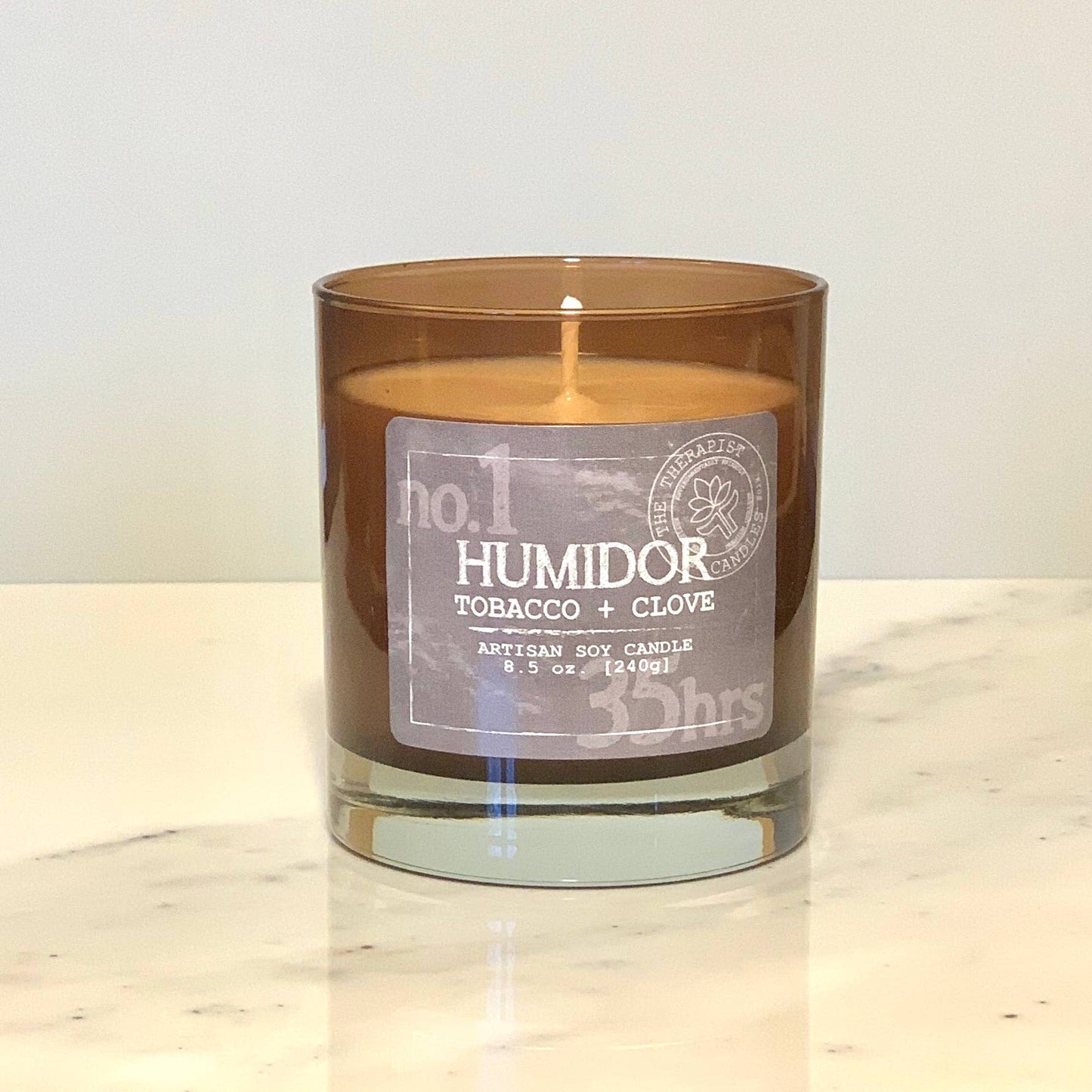The Therapist Essentials™ - No 1 Humidor Tobacco + Clove Candle - New Packaging