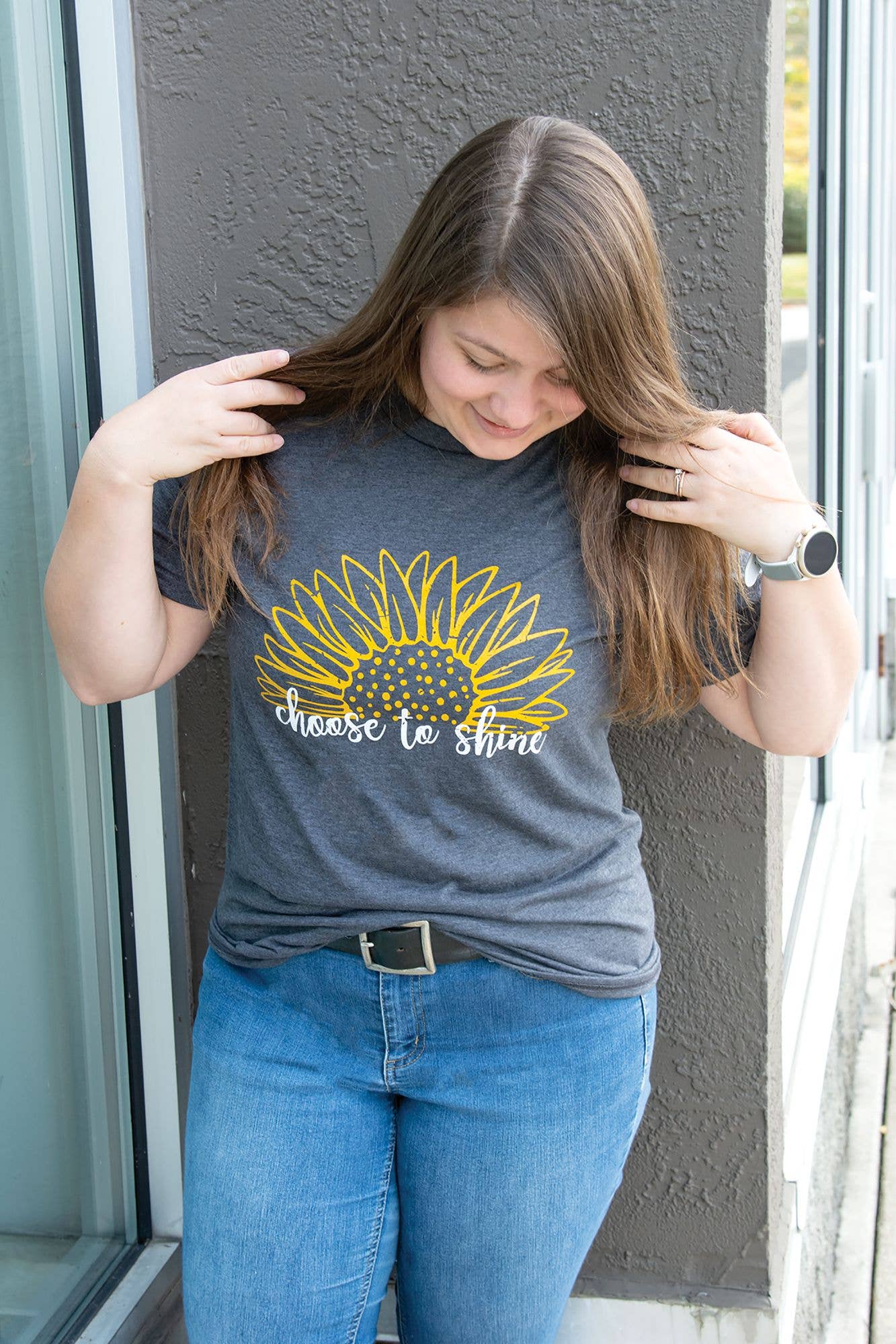 Col House Designs - Choose To Shine Sunflower T-Shirt