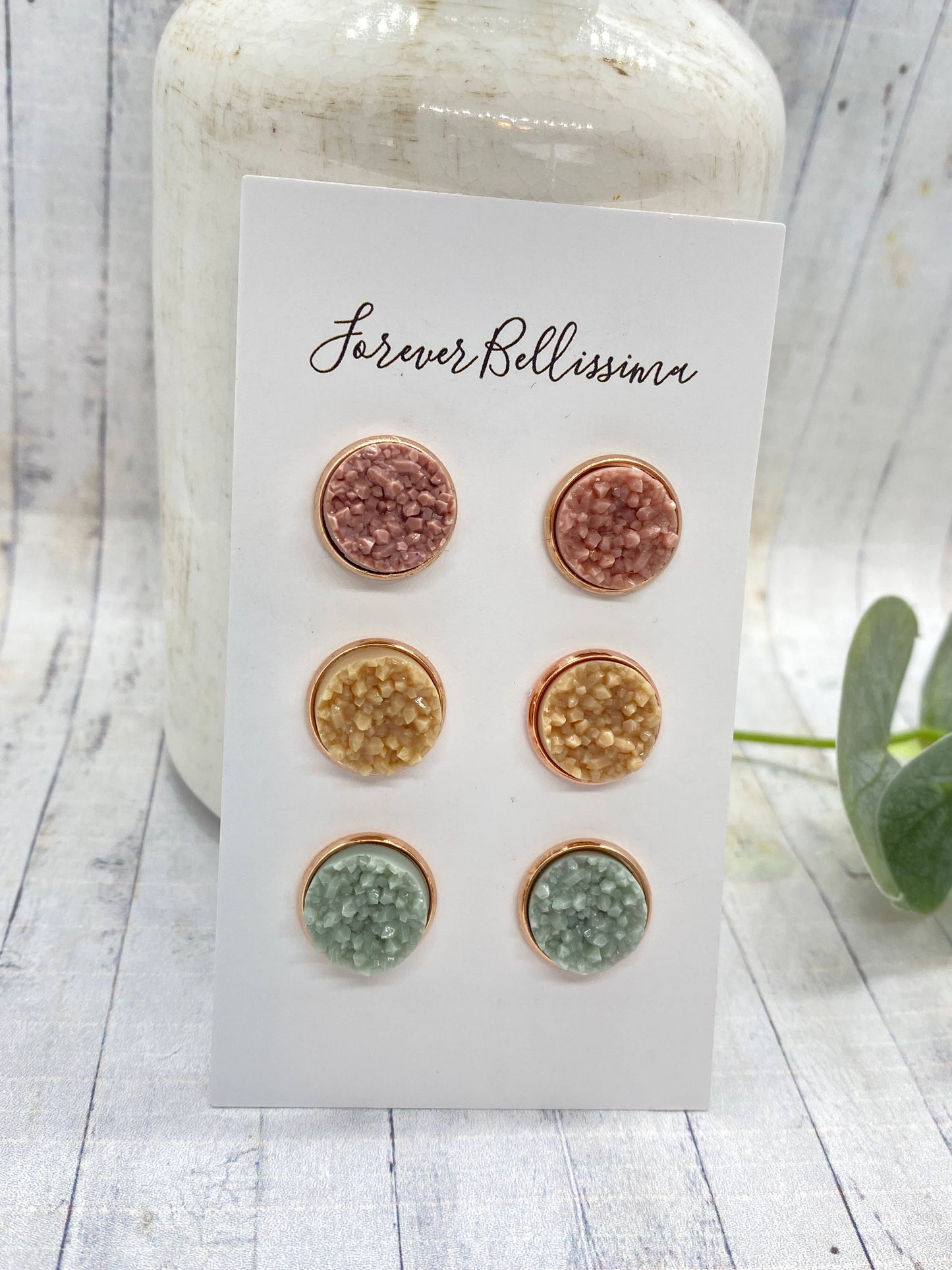 Forever Bellissima - Boho Chic Vintage Earrings | Druzy Earrings | Boho Chic