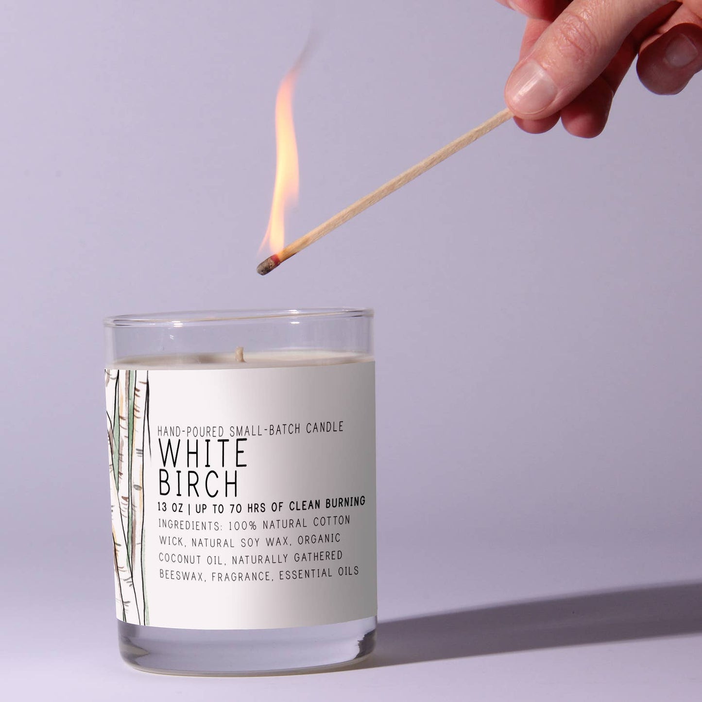 Just Bee - White Birch - Just Bee Candles: 3.5 oz tin (up to 20 hrs of clean burning)