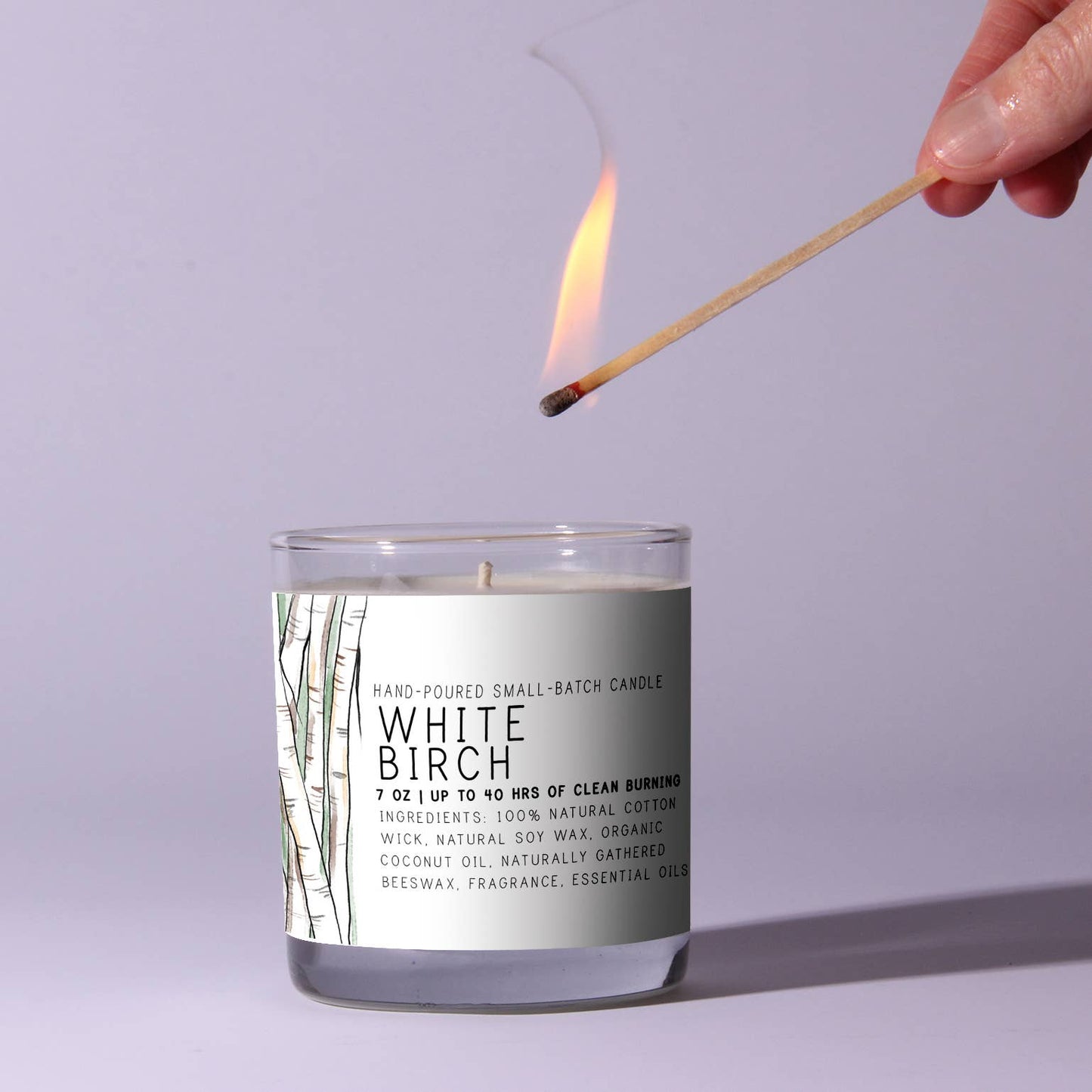Just Bee - White Birch - Just Bee Candles: 3.5 oz tin (up to 20 hrs of clean burning)