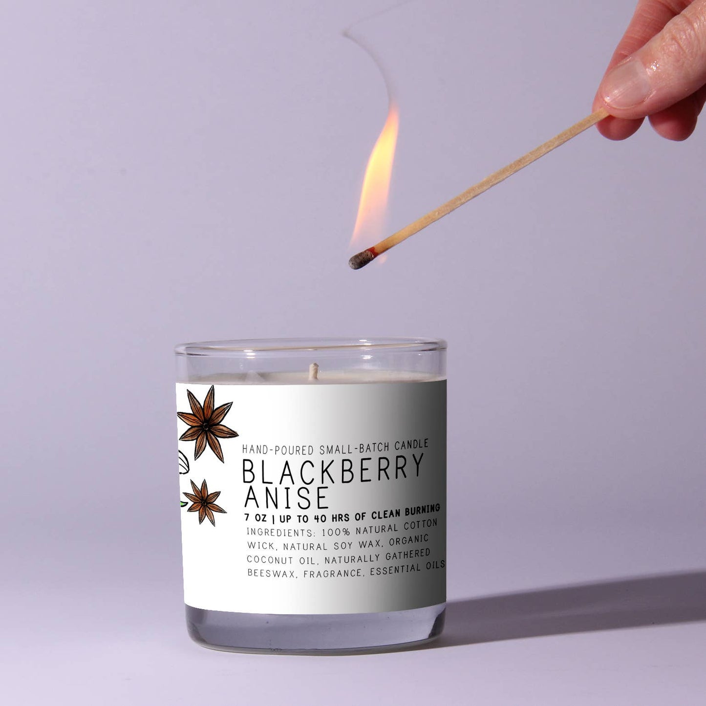 Just Bee - Blackberry Anise - Just Bee Candles: 3.5 oz tin (up to 20 hrs of clean burning)