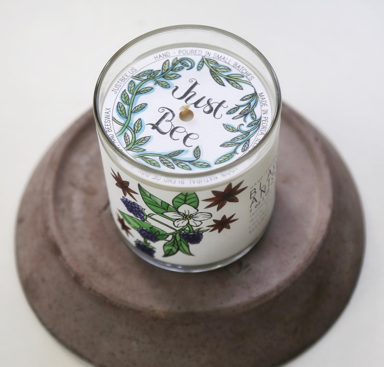 Just Bee - Blackberry Anise - Just Bee Candles: 3.5 oz tin (up to 20 hrs of clean burning)