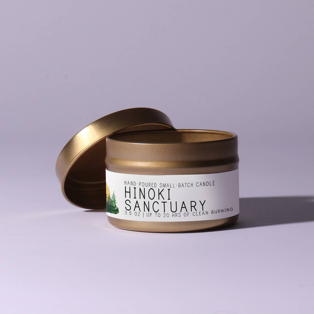 Just Bee - Hinoki Sanctuary - Just Bee Candles: 7 oz (up to 40 hrs of clean burning)