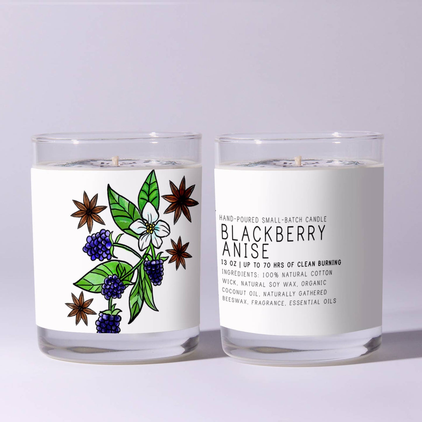 Just Bee - Blackberry Anise - Just Bee Candles: 3.5 oz tin (up to 20 hrs of clean burning)