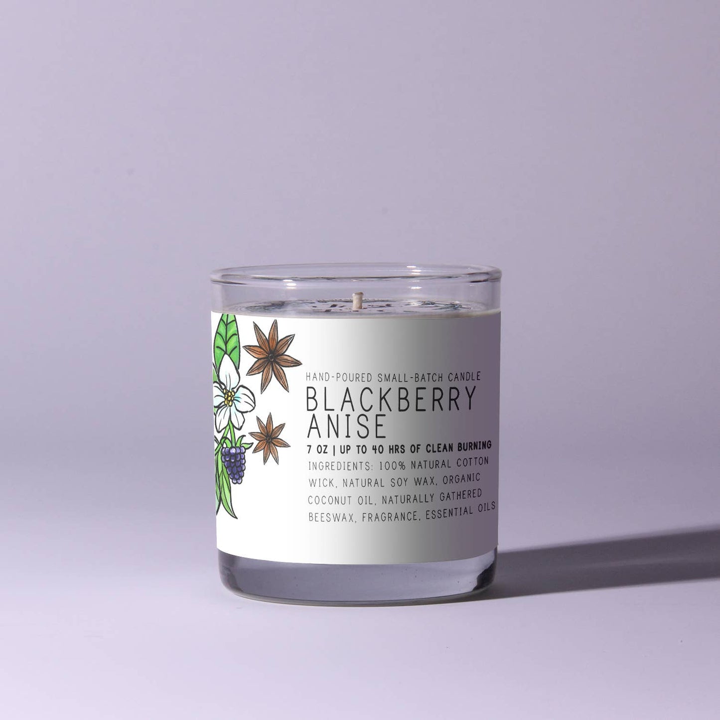 Just Bee - Blackberry Anise - Just Bee Candles: 3.5 oz tin (up to 20 hrs of clean burning)