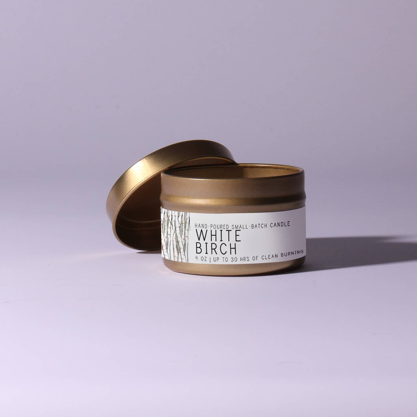 Just Bee - White Birch - Just Bee Candles: 3.5 oz tin (up to 20 hrs of clean burning)