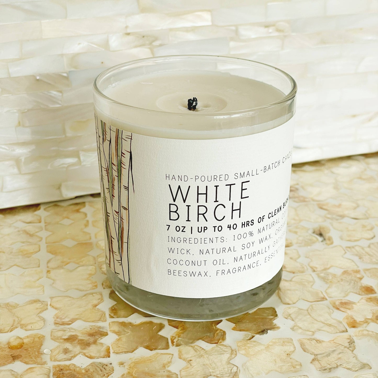 Just Bee - White Birch - Just Bee Candles: 3.5 oz tin (up to 20 hrs of clean burning)