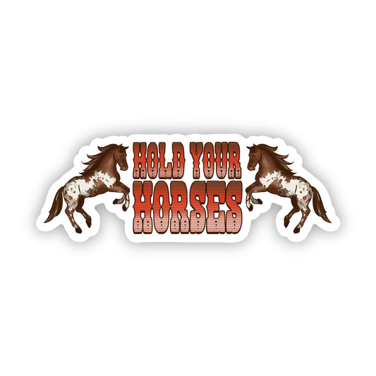 Big Moods - "Hold Your Horses" Sticker