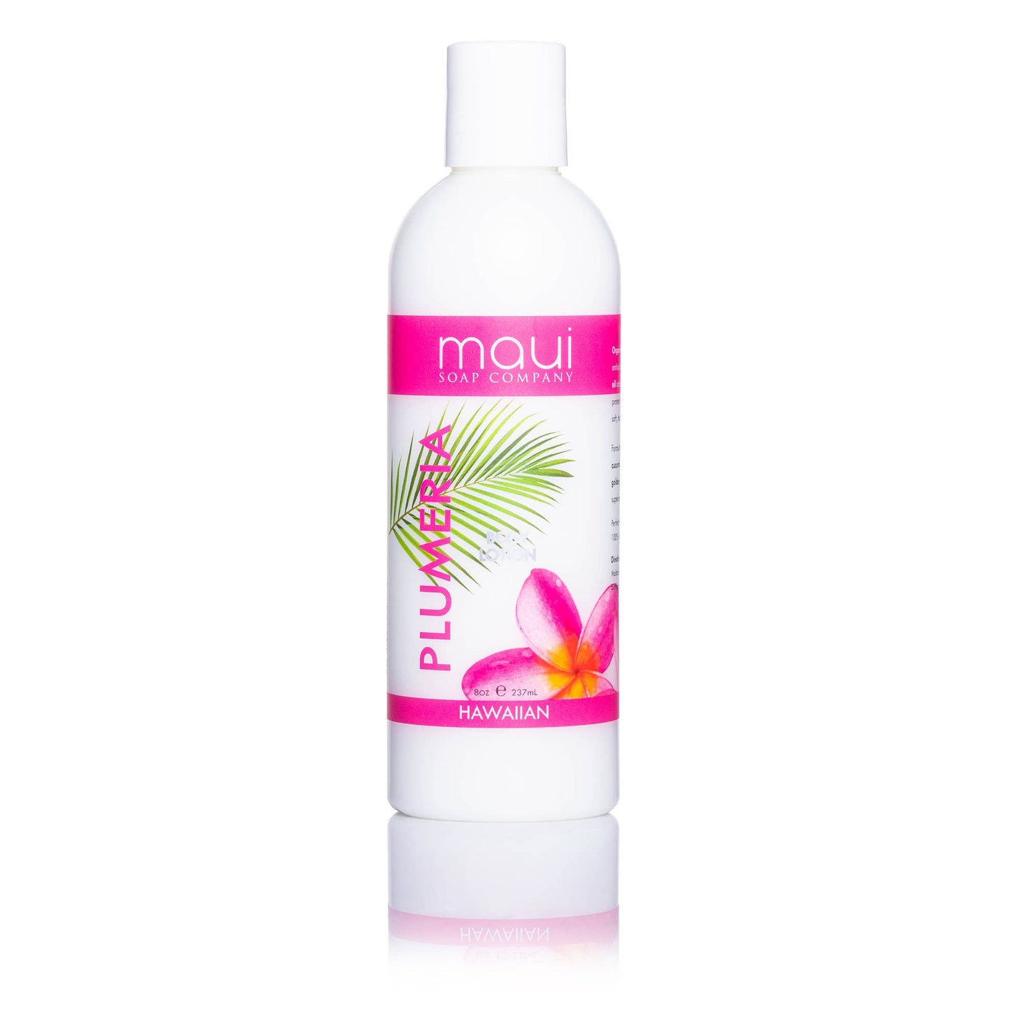 Maui Soap Co. - Plumeria Body Lotion w/ Avocado Oil, Cucumber & Vit. E, 8 oz