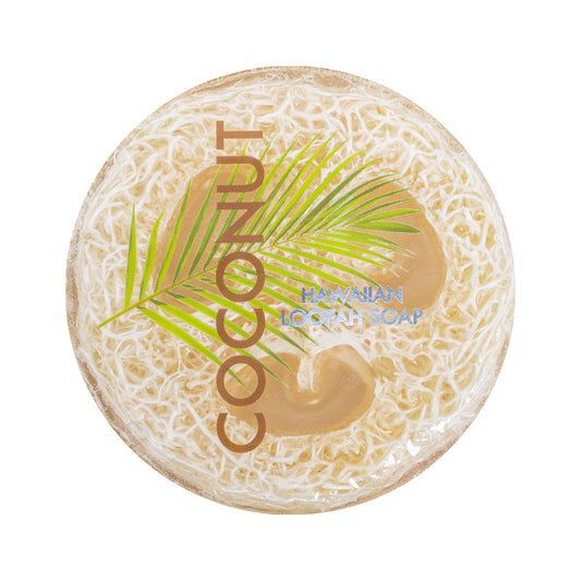 Maui Soap Co. - Coconut Sea Salt & Kukui Exfoliating Loofah Soap 4.75oz