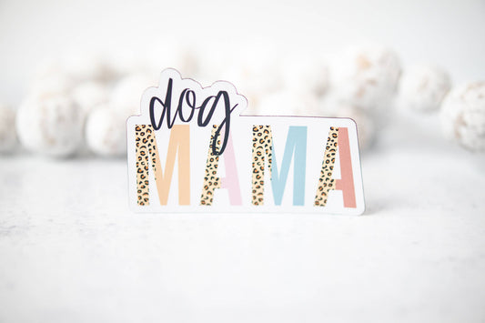 Savannah and James Co - Dog Mama, Leopard 3"x3" Magnet