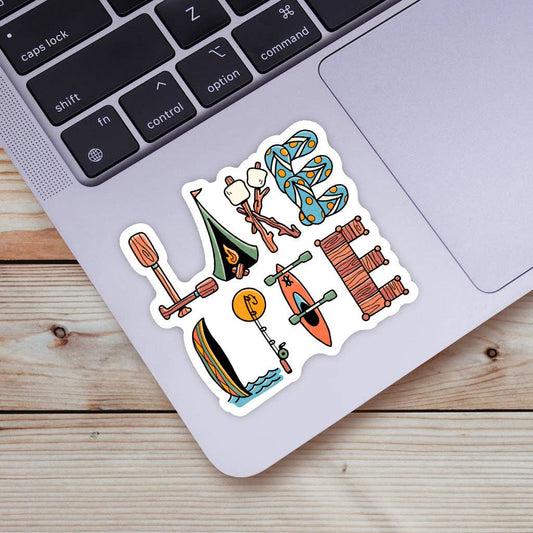 Big Moods - Lake Life Lettering Sticker