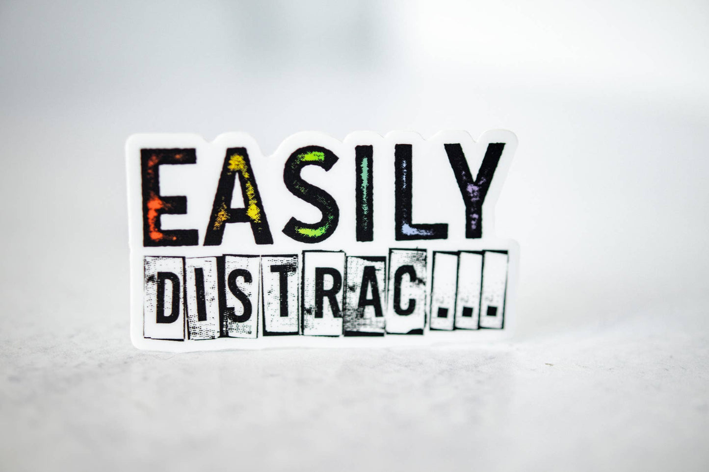 Savannah and James Co - Easily Distrac ..... , Vinyl Sticker, 3x3 in.