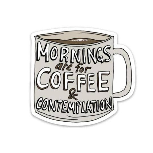 Big Moods - Coffee And Contemplation Sticker - Stranger Things Edition