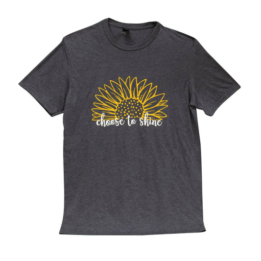 Col House Designs - Choose To Shine Sunflower T-Shirt